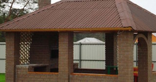 Беседка из кирпича под ключ в Шарыпово цена от 3204 рублей - Строй-Шрп